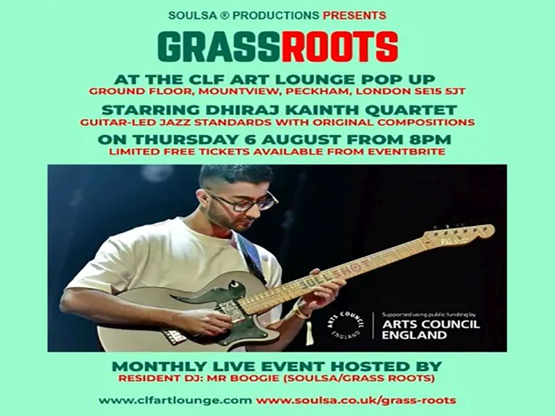 Grass Roots with Dhiraj Kainth Quartet (Live Jazz) — event image